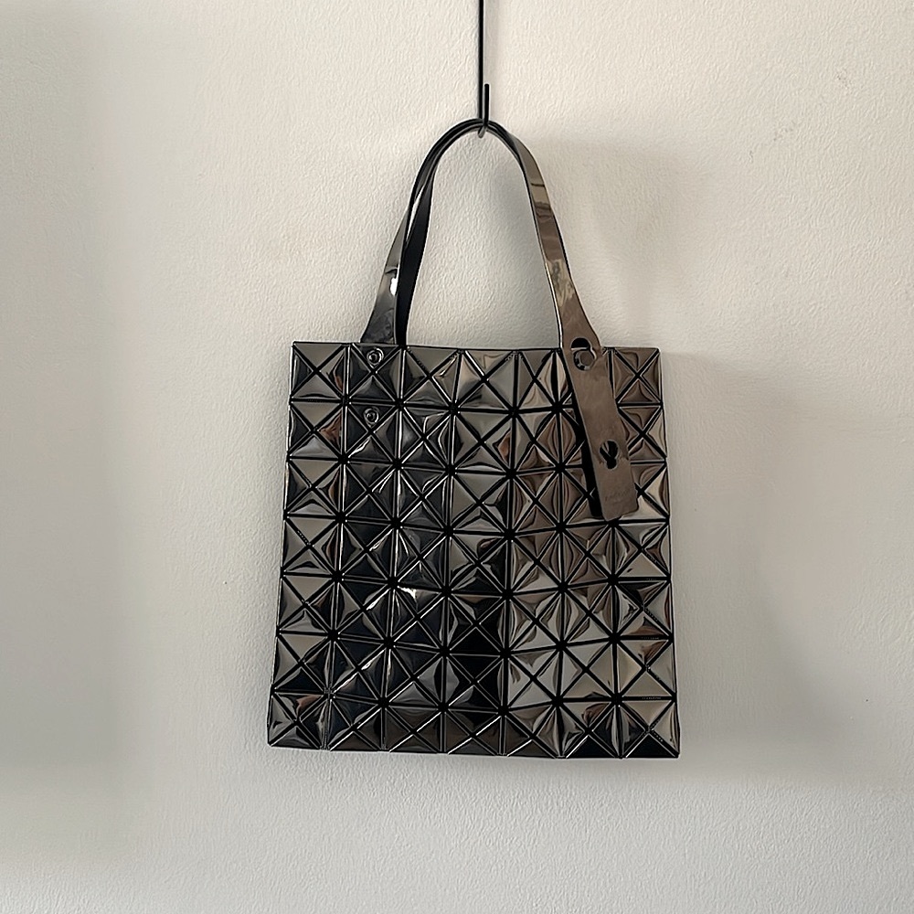 Authentic Issey Miyake Baobao tote metallic